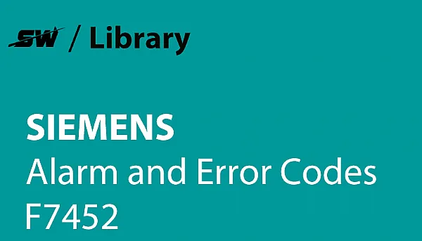 Как устранить ошибку Siemens F7452?
